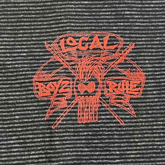 Vintage 90's Ku'i Koa Local Boyz Rule T-Shirt Made in USA Miller Tag Men's Large - Picture 2 of 6